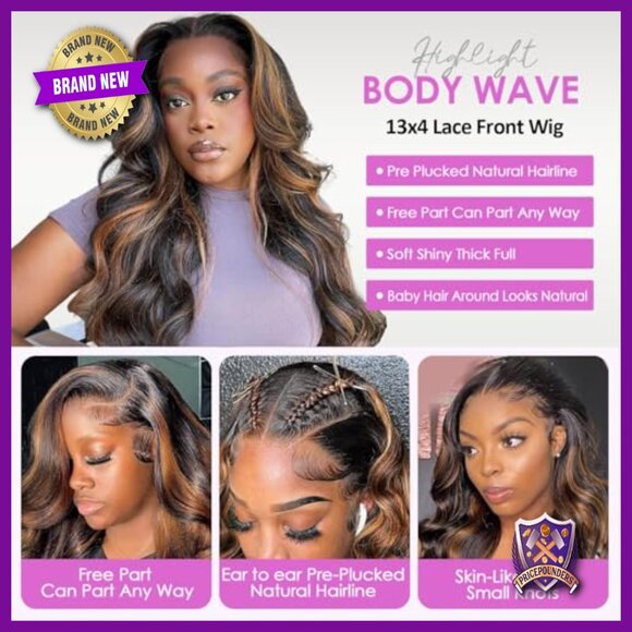 Human Hair Body Wave Lace Front Wig 20 Inch Pre Plucked 200 Density main image 6